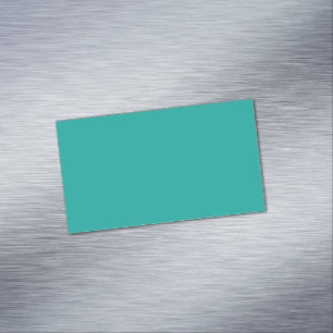 Platt teal bakgrundstextur magnetiska visitkort