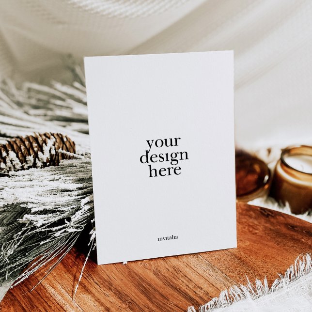 Platt tryckning av semesterkort julkort (Skapare uppladdad)