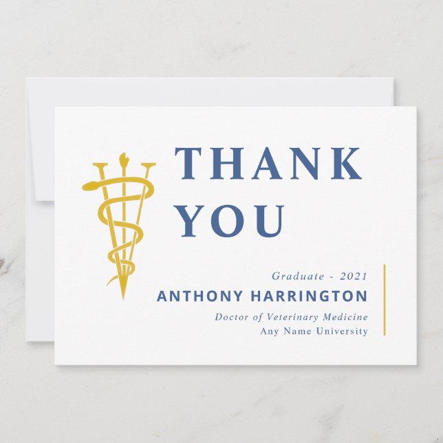 Platt veterinärsymbol Blue Maize - tackkort Tack Kort (Framsida)