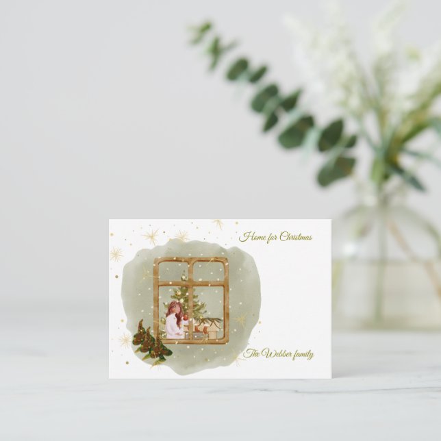 Platta anteckningskort  (Stående Fram)