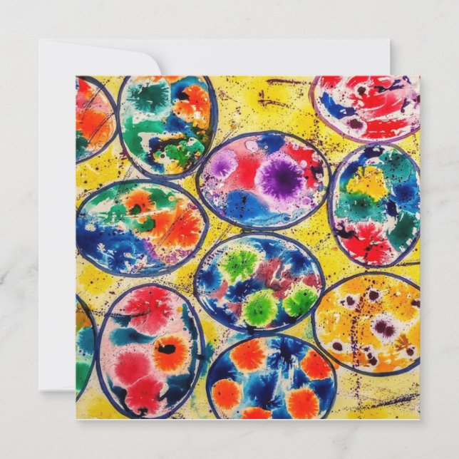 Platta födelsedagskort (Framsida)