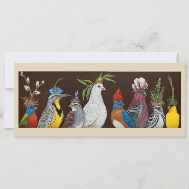 Platta fredskort julkort (Framsida)