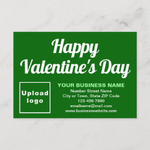 Platta hälsningskort för Business Valentine Small Kort