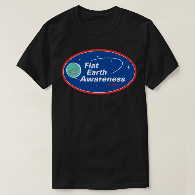 Platta jordmedvetande klassiskt klassiskt TShirt T Shirt (Design framsida)