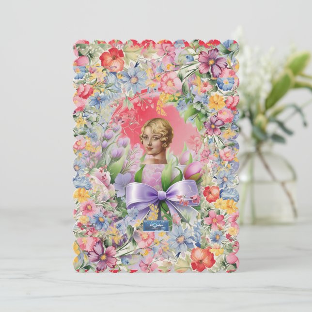 Platta kort 11 Röda(Cameo Garden) RFPMDesigns 2024 (Stående Fram)