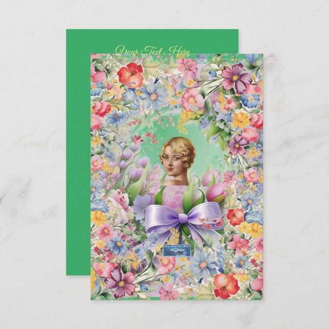 Platta kort 1 L-Grön(CameoGarden)RFPMDesigns2024 (Fram/baksida)