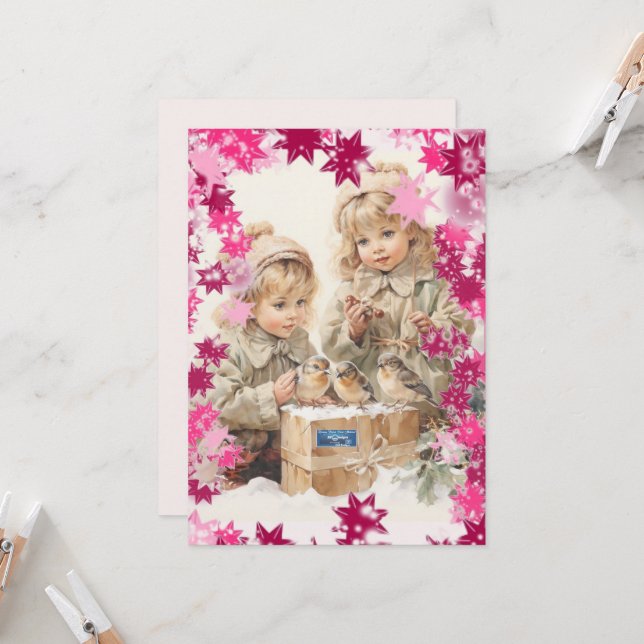 Platta kort 2 (PinkSnowFlakes) RFPMDesigns ©️ 2024 (Fram/Back In Situ)