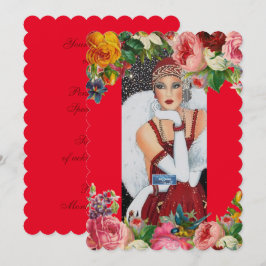 Platta kort 4 Röd(Snö Bird) RFPMDesigns ©️ 2024