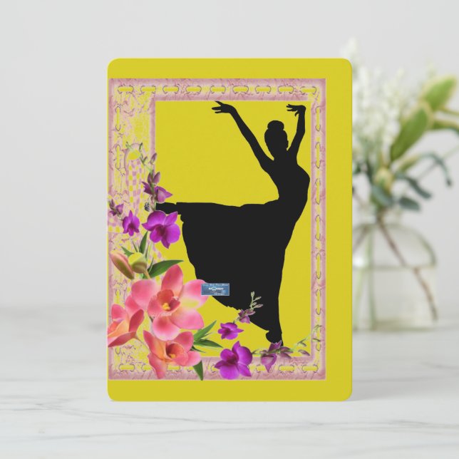 Platta kort 5 Gulter (Vår Dance)RFPMDesigns ©️ 202 (Stående Fram)