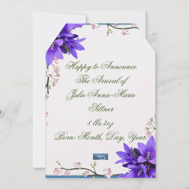 Platta kort 7 (PurpleBlossoms) RFPMDesigns ©️ 2024 (Framsida)