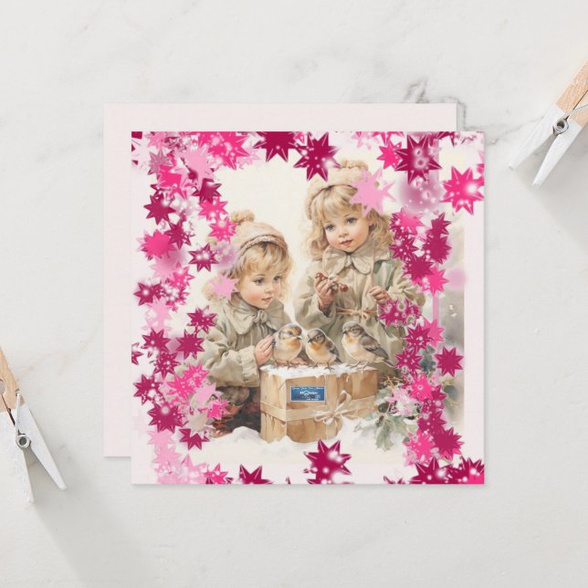 Platta kort 9 (PinkSnowFlakes) RFPMDesigns ©️ 2024 (Fram/Back In Situ)