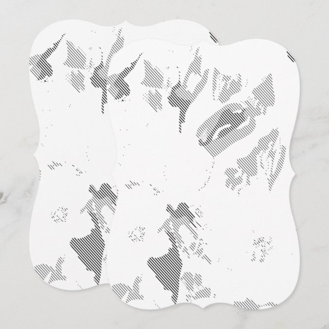 Platta kort & dukningar | Utskrivbara A1-A7 (Fram/baksida)