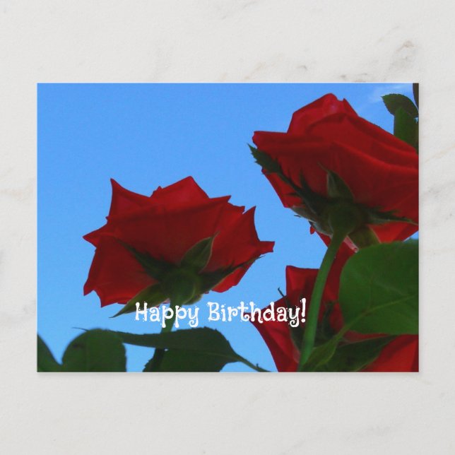 Platta kort för hälsningens födelsedag (Framsida)