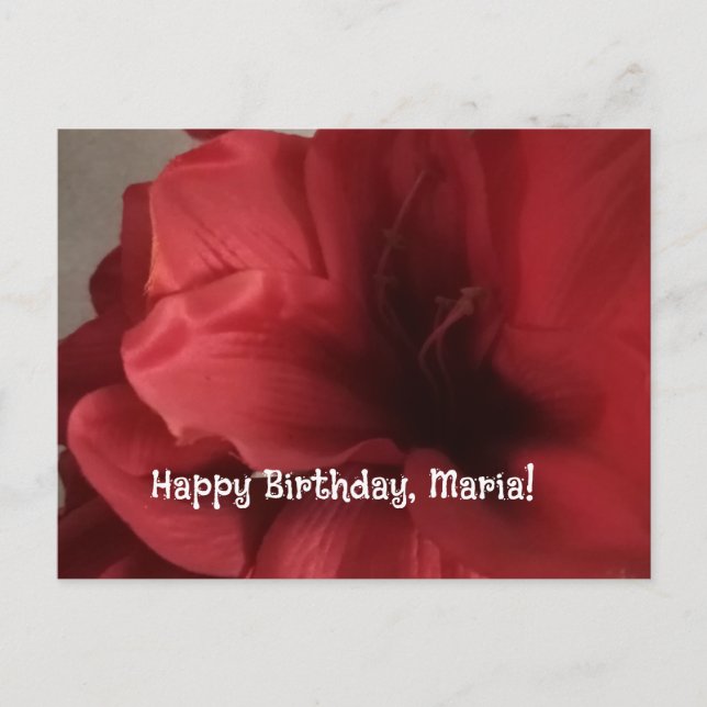 Platta kort för hälsningens födelsedag (Framsida)