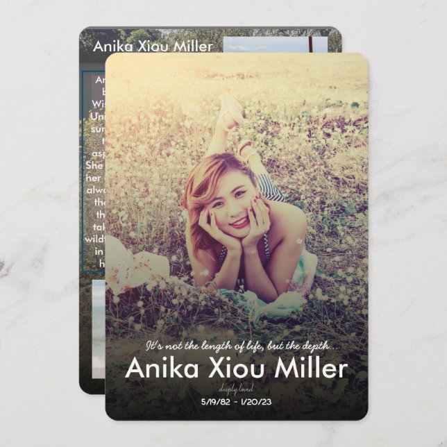 Platta kort för Wildblomsterminne (Fram/baksida)