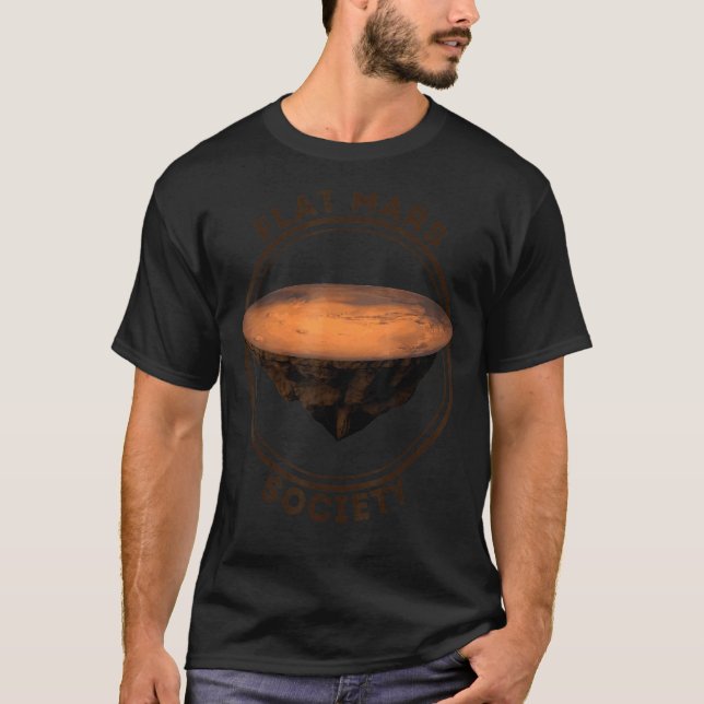 Platta Mars Society Mars är en plan T Shirt (Framsida)