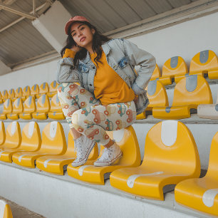 Platta retropersonbilar leggings