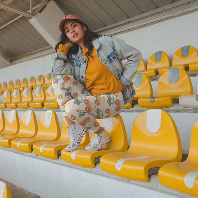 Platta retropersonbilar leggings (Skapare uppladdad)