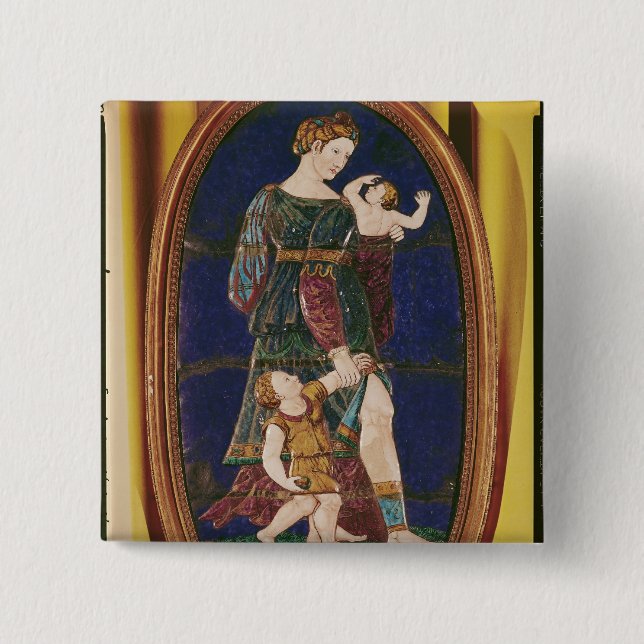 Platta som visar välgörenhet, Limousin, 1559 Knapp (Framsida)