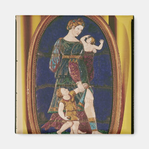 Platta som visar välgörenhet, Limousin, 1559 Magnet