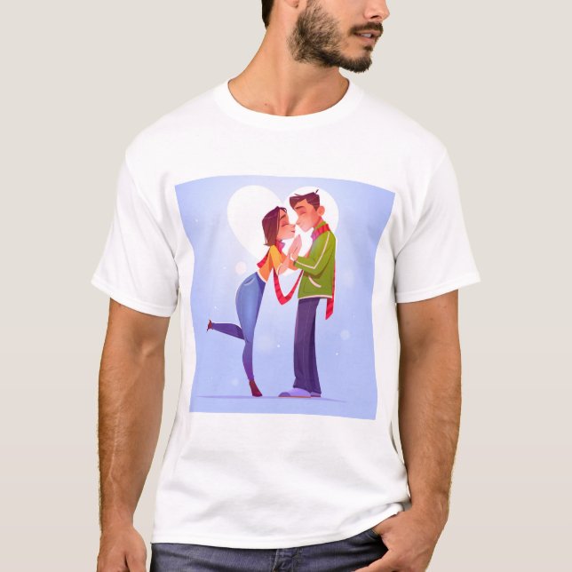 platta valentin-s-day-par T-Shirt (Framsida)