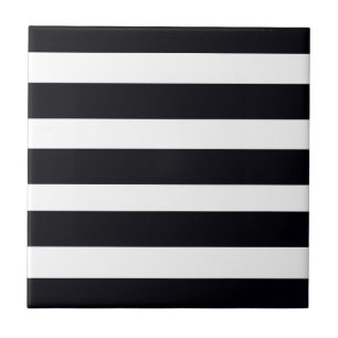 Plattbrickor Modern Chic BLACK & WHITE RAND Kakelplatta