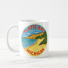 Platte Bay Michigan Vintage Kaffemugg