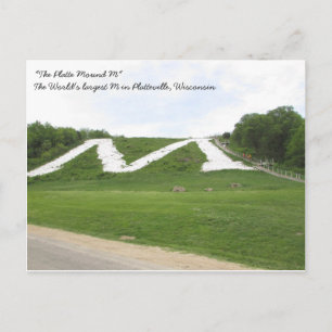 Platte Mound M, Platteville Wi-vykort Vykort
