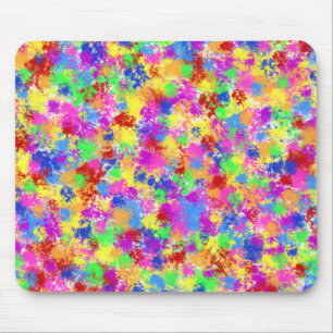 Platter Paint Rainbow of Bright Färg Background Musmatta