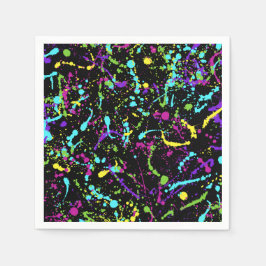 Platterfärg-färgstark- Pappersservett