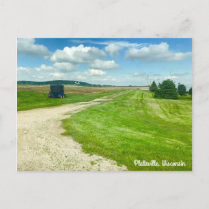 Platteville, vykort för Wisconsin