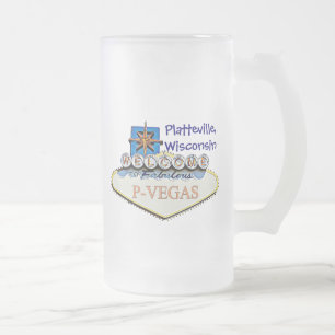Platteville, Wisconsin P-Vegas Vattenflaska Mugg