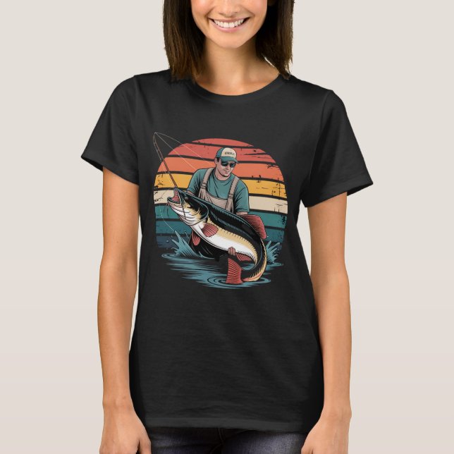 plattfiskfiske t shirt (Framsida)