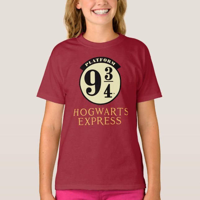 Plattform 9 3/4 HOGWARTS™ EXPRESS-ikon T Shirt (Framsida)