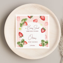 Plattform för jordgubbsduschberry (sötma) pappersservett