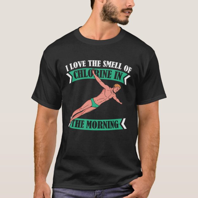 Plattformdykare Klor  Höjdskärmhoppsning T Shirt (Framsida)