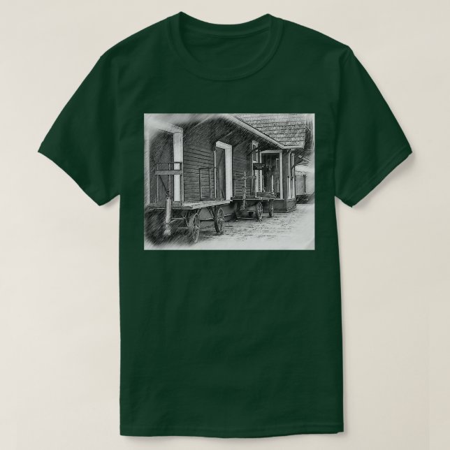 Plattformen Tåg Station T Shirt (Design framsida)