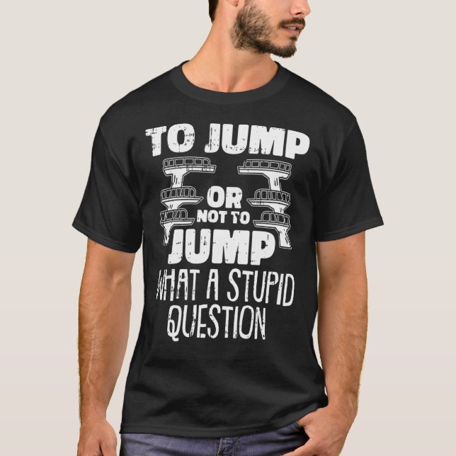 Plattformsdykare Humor 1 T Shirt (Framsida)