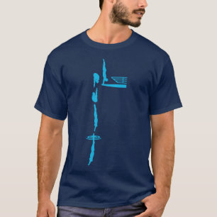 Plattformsdykning av konkurrerande dykarkonst t shirt