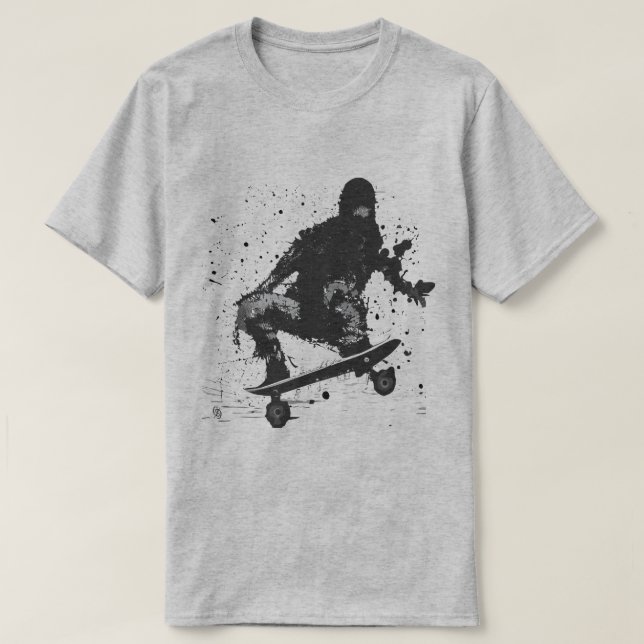 Plattformsgrafikskateboard T Shirt (Design framsida)