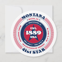 Plattformskort för Montana State Circular Typograp