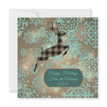 Plattkort för Buffalo Play Reindeer Snöflingor