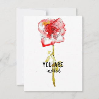 Plattkort, vattenfärg Ro och Bläck Anteckningskort