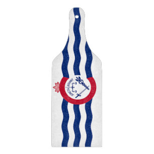 Plattor av glas med flagga Cincinnati