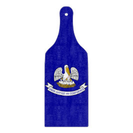 Plattor av glas med Louisiana flagga