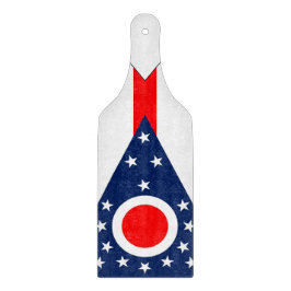 Plattor av glas med Ohio-flagga