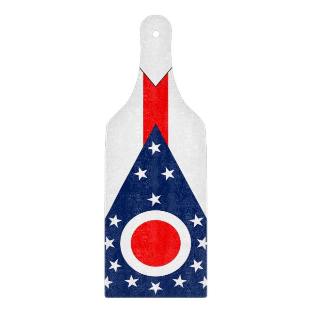Plattor av glas med Ohio-flagga (Framsidan)