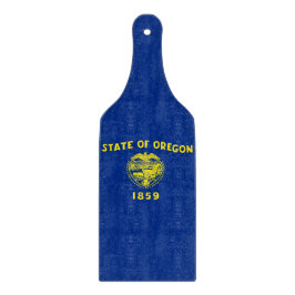 Plattor av glas med Oregon-flagga