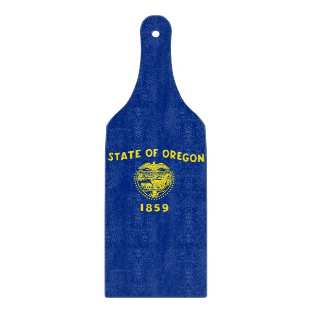 Plattor av glas med Oregon-flagga (Framsidan)