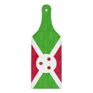 Plattor av glasskärstål med flagga av Burundi